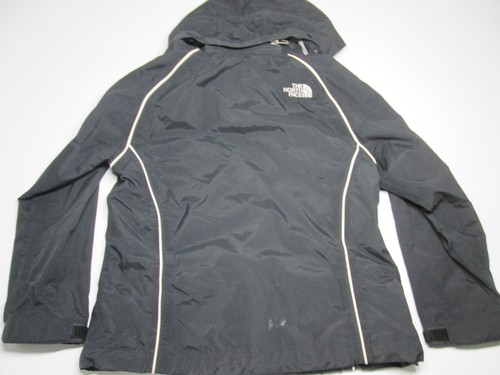 The North Face Youth Girls Size S Windbreaker Jacket Black Hooded Outerwear - Picture 2 of 9
