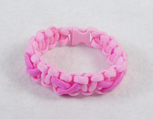 Pink Breast Cancer Awareness Bracelet, Choice Of 4 Designs ~ Fits 7" Wrist NEW - Picture 3 of 14