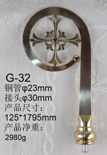 Surprised Price NEW Brass Bishop Crosier - pastoral staff - Height 70.6 " G-32