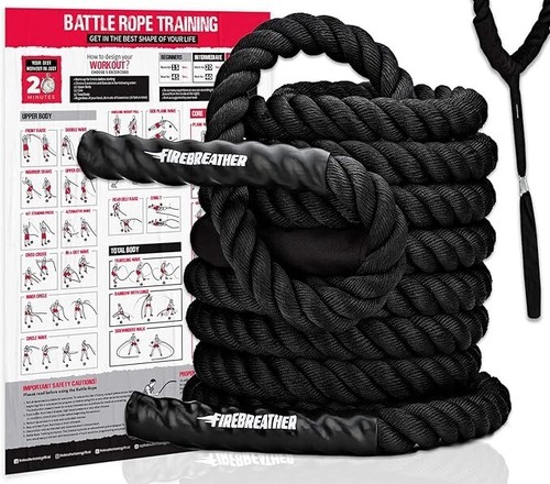 Durable 40 FT x 1.5" Crossfit Exercise Workout Battle Rope  Strength Train