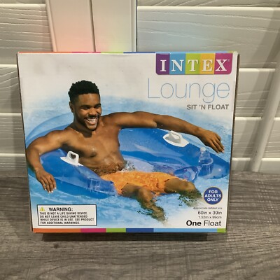 INTEX LOUNGE SIT N FLOAT 60  X 39  W/ Cup Holders