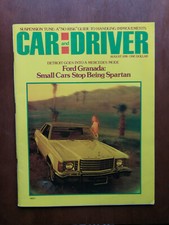 Car & Driver August 1974 Ford Granada - Plynouth Valiant Brougham  824