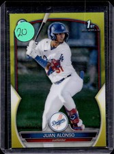 2023 Bowman #BP-137 Juan Alonso Prospects Yellow #/75