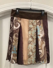 Vintage Luna Chix Floral Chiffon & Lace Multi Colored Skirt. Size Small