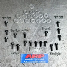ARP Engine Bay Bolt Upgrade for 1992-1995 Honda Civic EG Fender Dress Up Bolts