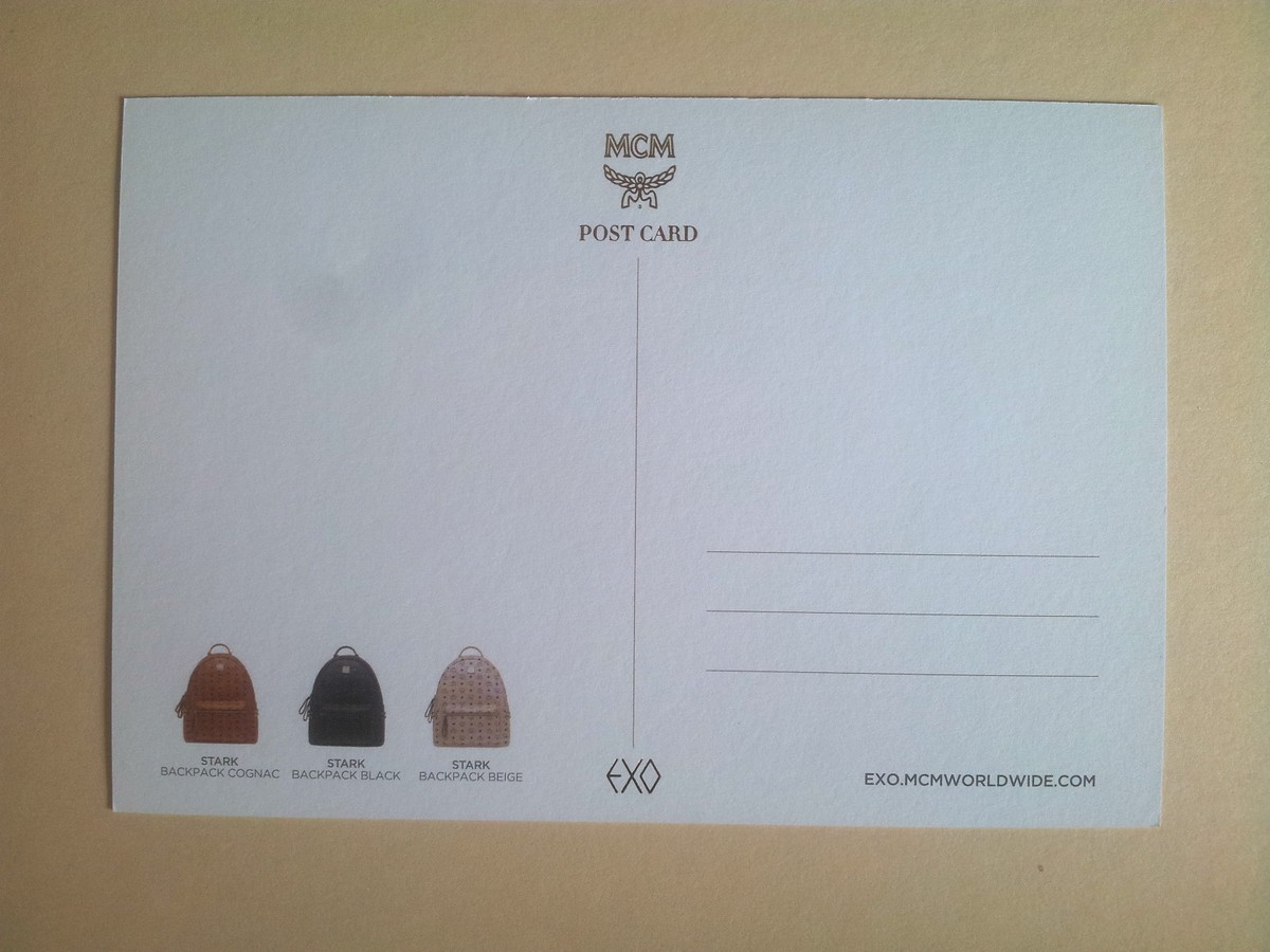 Exo-M Exo K M MCM mini photo album Official Limited Post Card