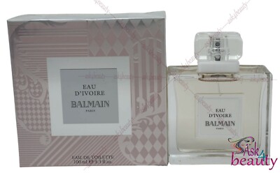 Eau d Ivoire Balmain By Balmain 3.4oz/100ml Edt Spray For Women New In Box