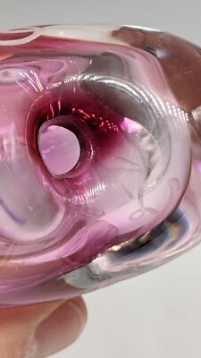 Etched Parrot Heart shape Perfume Bottle Phyllis Polito Zellique