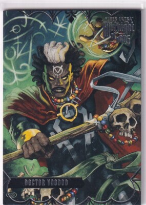 2022 Marvel Fleer Ultra Midnight Sons No. 32 Doctor Voodoo Silver