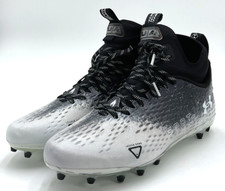 Under Armour Spotlight Lux Mc 2.0 Men's Black/White Football Cleats NWOB