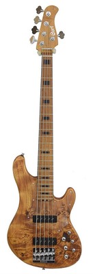 Cort Professional 5-String Electric Bass Guitar - Vintage Natural w/ Soft Case