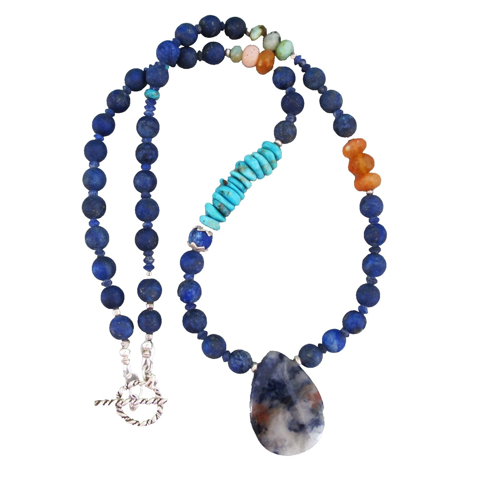 Lapis Lazuli Beaded Handcrafted Necklaces & Pendants