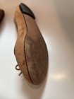 banana republic brown suede ballet flat with bow tie — photo 6