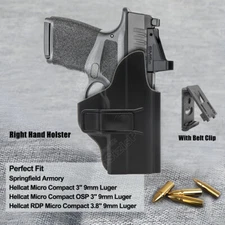 Hellcat Holster OWB Fit Springfield Armory Hellcat RDP Micro-Compact OSP  9mm 
