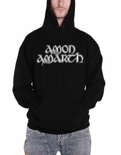 VETEMENTS AMON AMARTH: GREY SKULL Felpa con cappuccio (M)