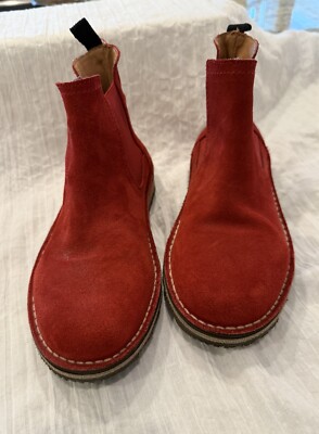 Toni Pons WINTER Chelsea Red Suede Bootie Size EU 35 US 5 1/2