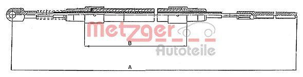 Metzger 10.423 Seilzug, Feststellbremse FüR Bmw-image