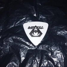 OVERKILL Logo Signature Milwaukee Metal Fest 2024 Concert Stage Bass GUITAR PICK