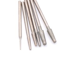 600# 1200# Diamond Burr Polishing Grinding Engraving Bit 2.35mm Shank for Dremel