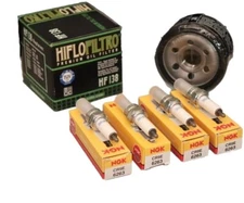 Suzuki GSX-R600 750 Tune Up Kit 4 NGK Spark Plugs & Oil Filter GSXR1000 Hayabusa