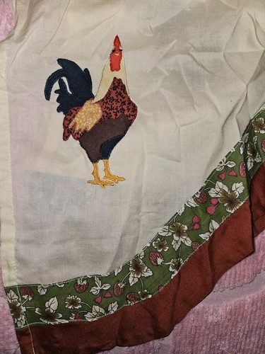 Lot Of 5 Pairs Of Rooster/Cottage Themed Light Curtain Panels Plus 2 Valances - Picture 11 of 19