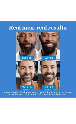 Just For Men 1-Day Beard and Brow Colour Brush For Instant 1-Step Grey Coverage - Picture 5 of 5