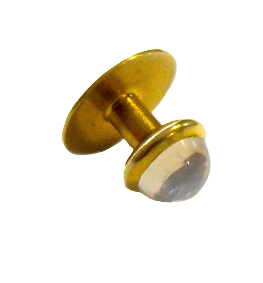 TIFFANY & Co. ART Nouveau PIEDRA LUNAR ANTIGUA 18K YG Tachuela/Botón Foto 3 de 4