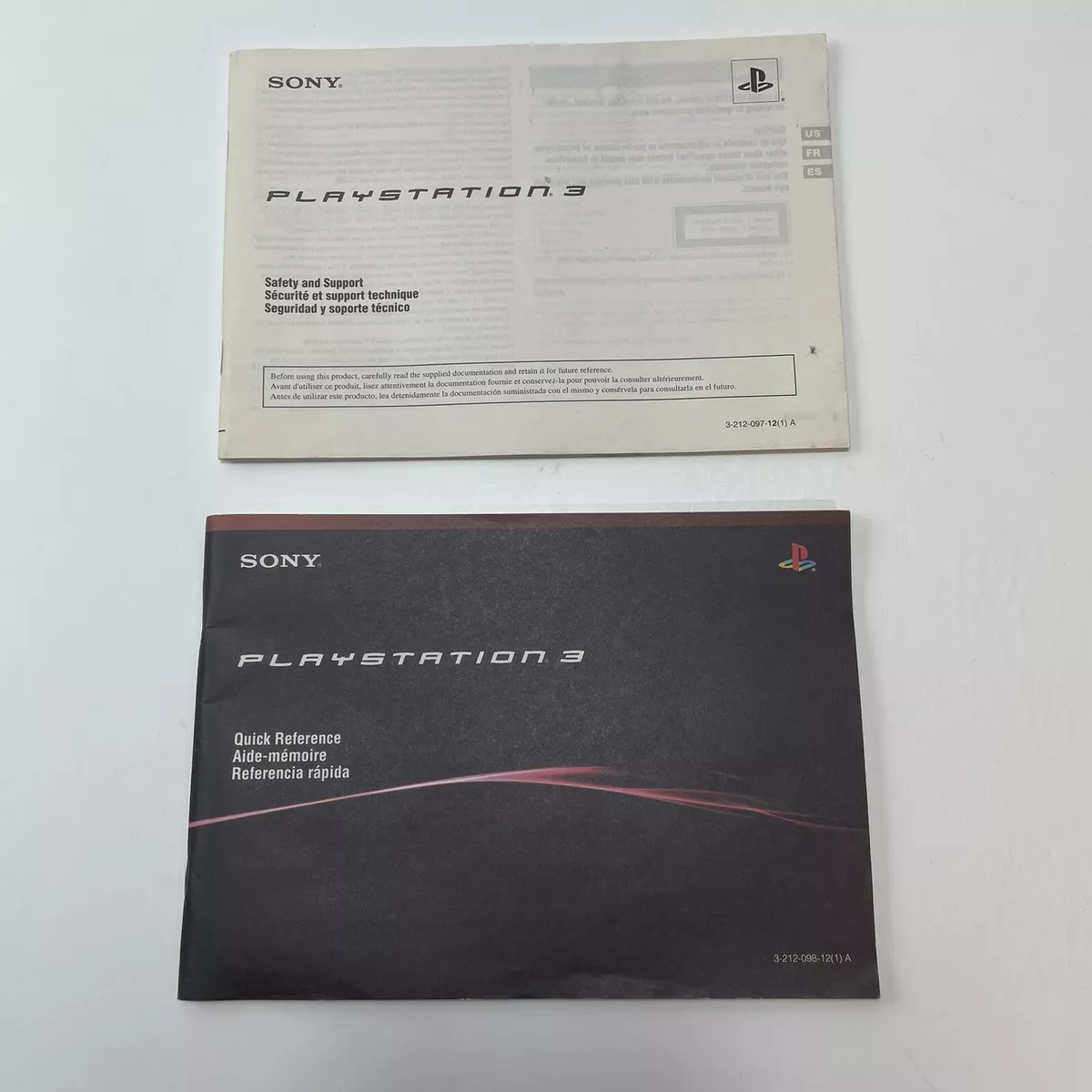 SONY PLAYSTATION 3 Quick Reference Manual & Safety and Support