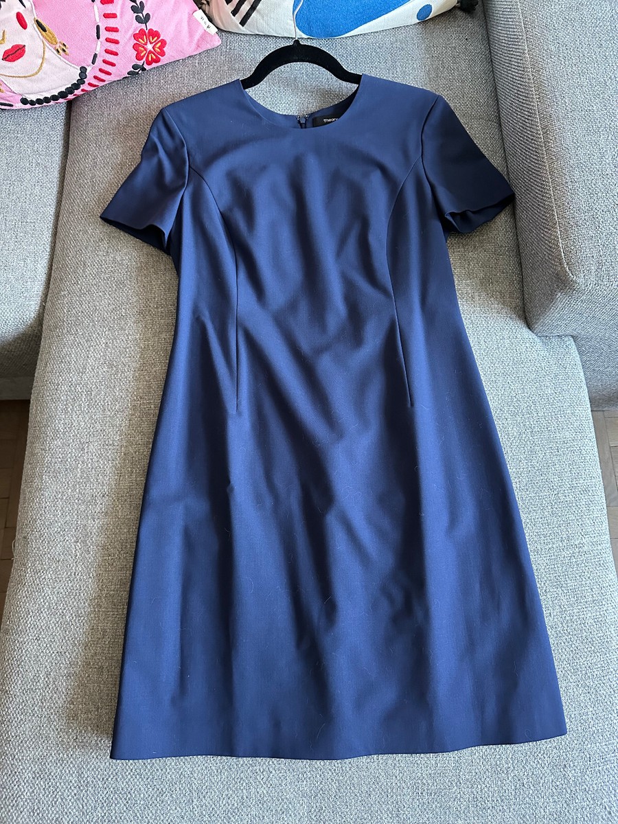 blue theory dress Theory Blue Dress Size 2