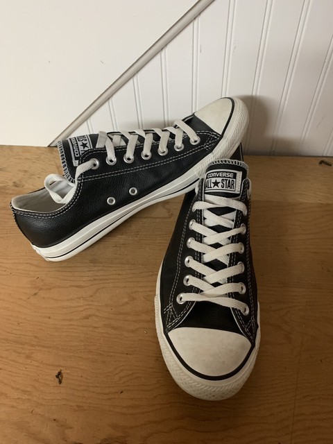 womens converse white all star oxford leather trainers