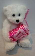 White Bear Aurora World 8" Sitting with Sweet Thing Pillow