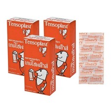 3 Cajas Tensoplast Tela Elástica Almohadilla para Heridas Adhesiva Domi Phen Bromuro 0.15%