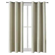 ChrisDowa Grommet Room Darkening Curtains for Bedroom and Living Room - 2 Pan...