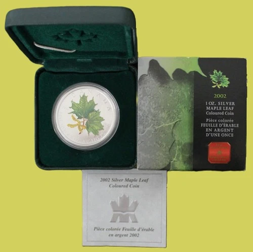 2002 Canadian Silver Maple Leaf 1 oz — photo from the most recent tracked eBay sale