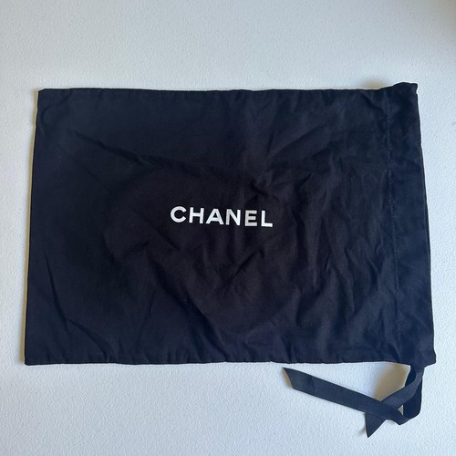 Chanel Authentic Dust Bag Black Ribbon Drawstring