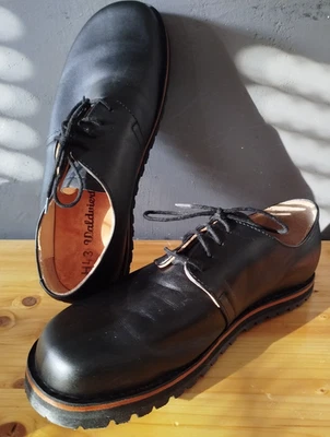 WALDVIERTLER Phönix,Halbschuhe EUR 43 Leistenbreite H, schwarz Leder, neu - Bild 1 von 4