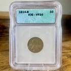 1914-S Wheat Cent VF20 — ICG — Low Mintage — Semi Key Date Penny Lincoln 1c