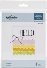 Spellbinders Embossing Folder Scallops