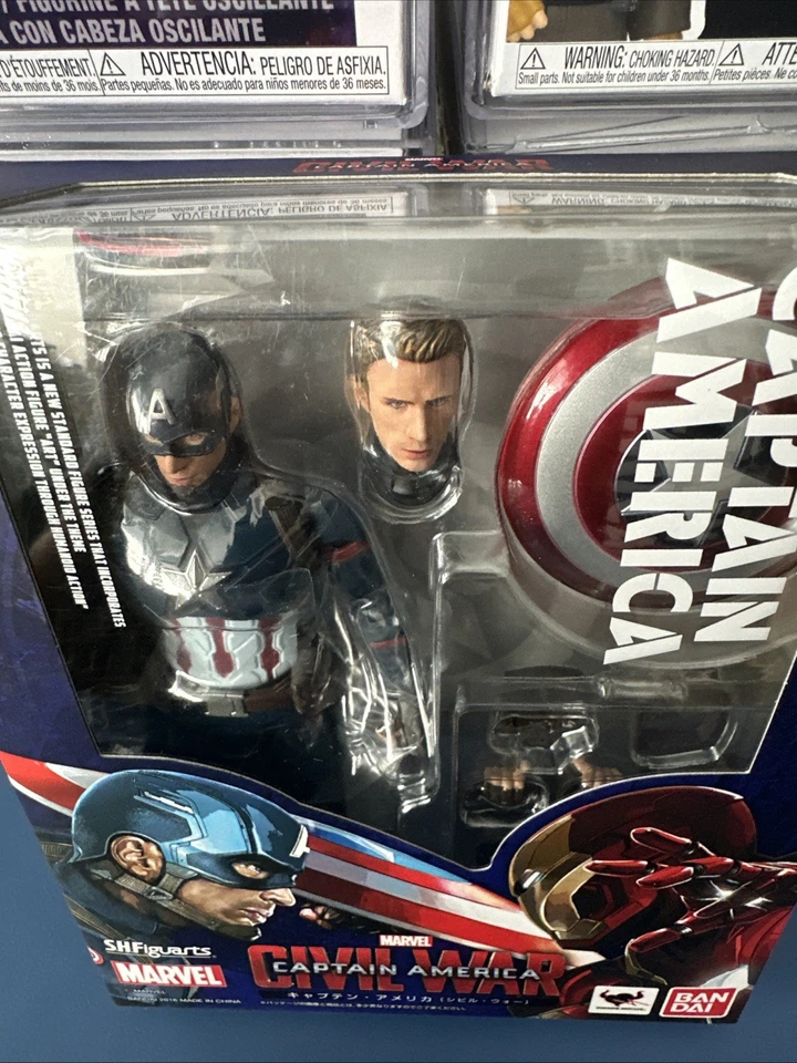 Bandai SH Figuarts Marvel Captain America Civil War Figure New Sealed US Seller - Image 2 of 4