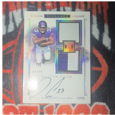 2017 Panini Impeccable Elegance Dalvin Cook Vikings Auto Patch #113 /25