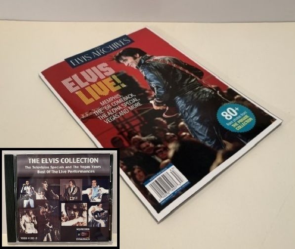 Elvis Presley, Elvis Live! Magazine w/Bonus CD, Brand New!
