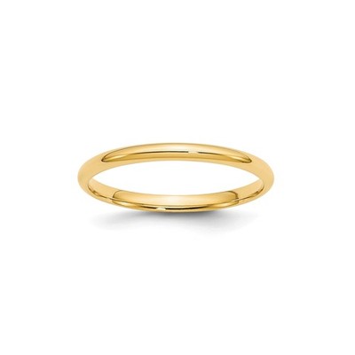 10K Gelbgold leichter Comfort Fit Ehering 2-8 mm Größe 4-14 Herren Damen