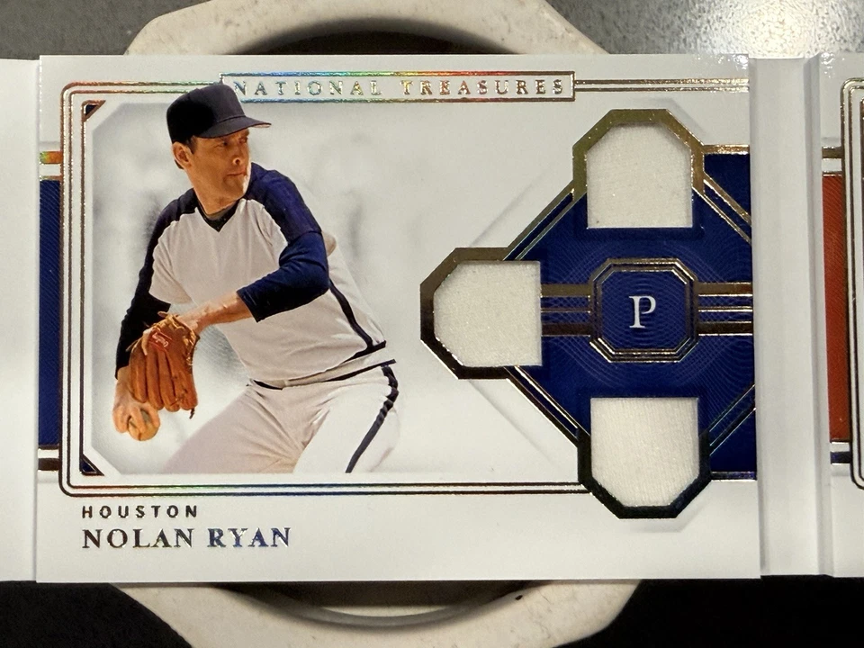 Tríos triple leyenda Panini National Treasures 2021 Bagwell/Ryan/Berkman/99 Foto 3 de 4