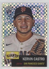 2022 Topps Chrome Platinum Anniversary X-Fractor Kervin Castro #477 0k6r