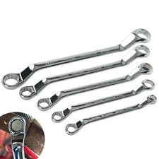 Offset Box End Wrench Spanners Carbon Steel Metric 45-Degree Long Double Ring