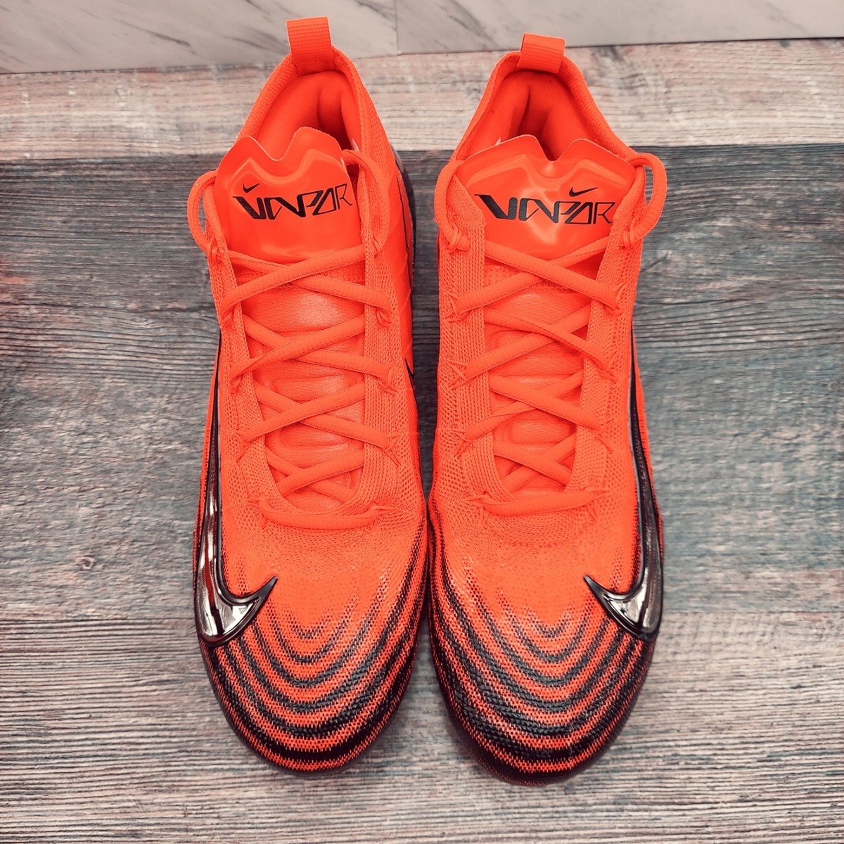 Nike Vapor Elite 1 Football Cleats Crimson Laser Orange Men's 13