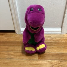 Vintage Barney The Dinosaur 13" Plush 1993 Lyons Group Purple Stuffed Animal Toy