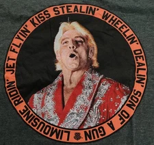 WWE Ric Flair "Nature Boy" Limousine Ridin' Jet Flyin' Kiss Stealin' T-Shirt