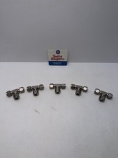 Lot of 5 Swagelok SS-600-3 3/8” x 3/8” x 3/8” SS Compression Tee