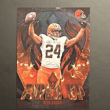 2023 Panini Phoenix Nick Chubb Fired Up Black /10 #FU-9